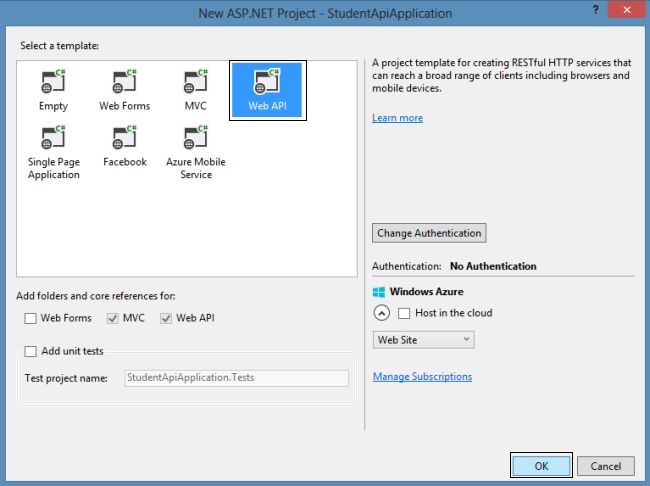 Web Api Project Template